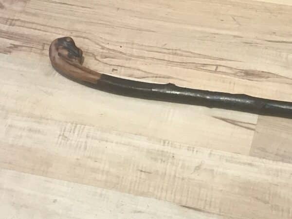 Irish Blackthorn gentleman’s walking stick sword stick Victorian - Image 3