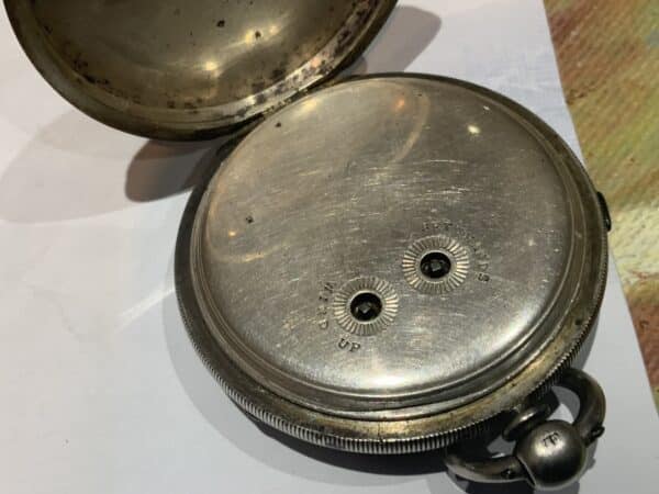 Chronograph Silver cased Coventry pocket watch - Image 4