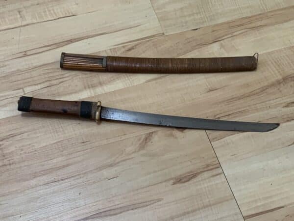 Samurai 18th century Tanto knife and scabbard Antique Swords 7