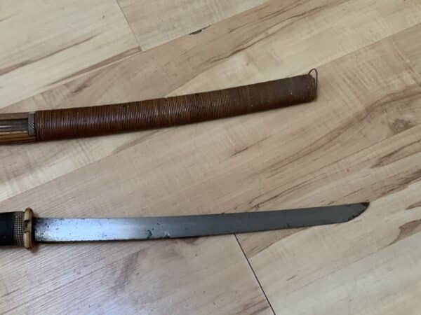 Samurai 18th century Tanto knife and scabbard Antique Swords 8