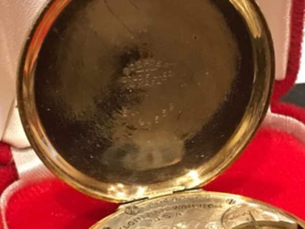 Elgin Masonic pocket watch and chain - Image 6
