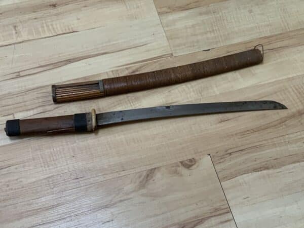 Samurai 18th century Tanto knife and scabbard Antique Swords 9
