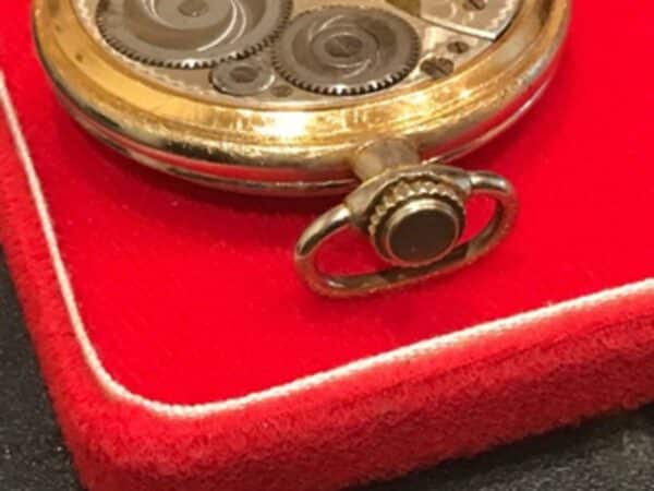 Elgin Masonic pocket watch and chain - Image 8