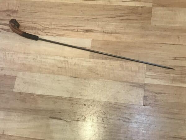 Irish Blackthorn gentleman’s walking stick sword stick Victorian - Image 14