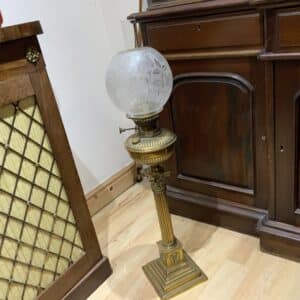 Oil lamp Victorian German floor standing Antique Lighting