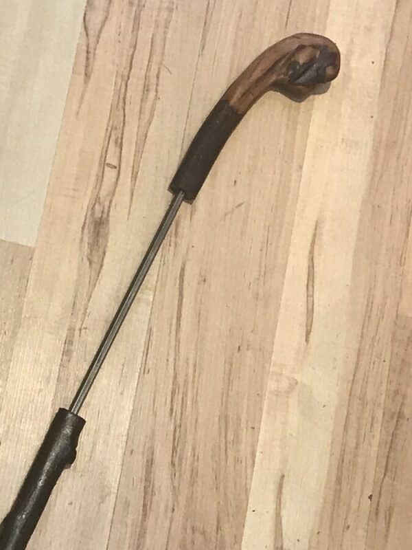 Irish Blackthorn gentleman’s walking stick sword stick Victorian - Image 15