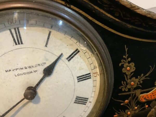 Mappin & Webb chinoiserie mantle clock Antique Clocks 7