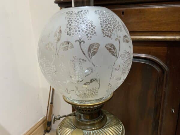 Oil lamp Victorian German floor standing - Image 7