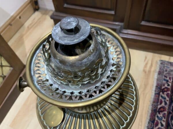 Oil lamp Victorian German floor standing - Image 8