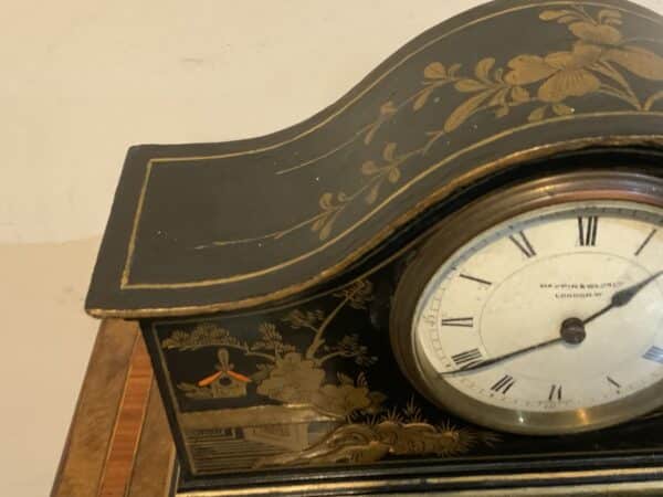 Mappin & Webb chinoiserie mantle clock Antique Clocks 12