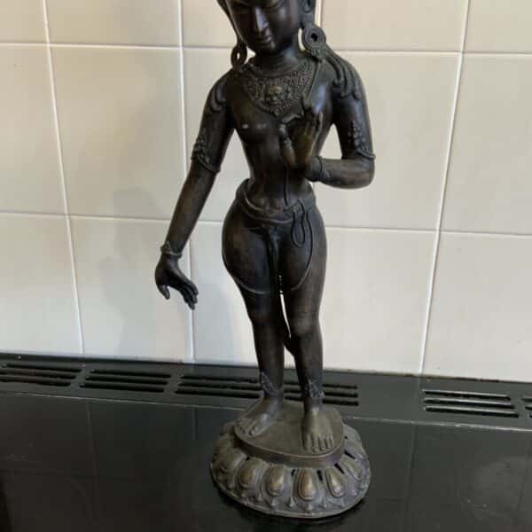 Indian bronze Deity figure 18th century Antique Sculptures 5