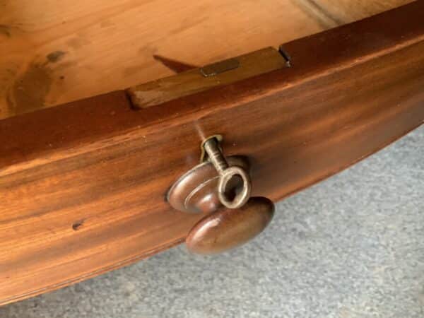 Georgian Bow fronted mahogany chest of two over three drawers - Image 5
