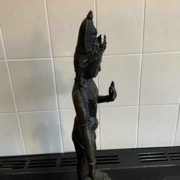 Indian bronze Deity figure 18th century - Image 14