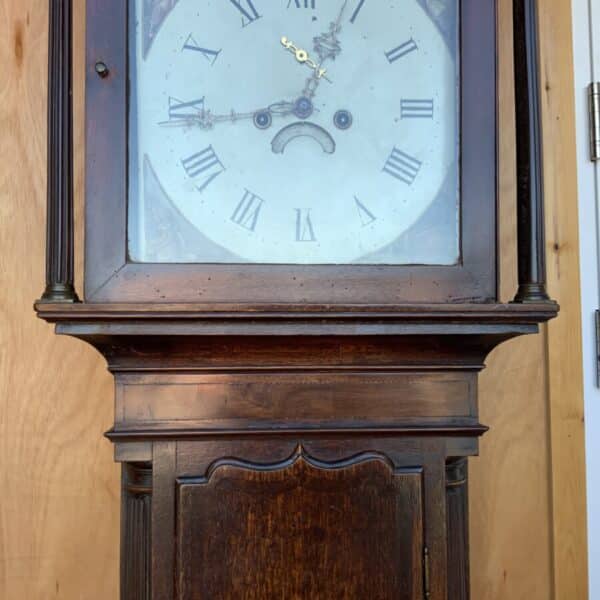 Grandfather Clock 8 day moon roller Antique Clocks 18