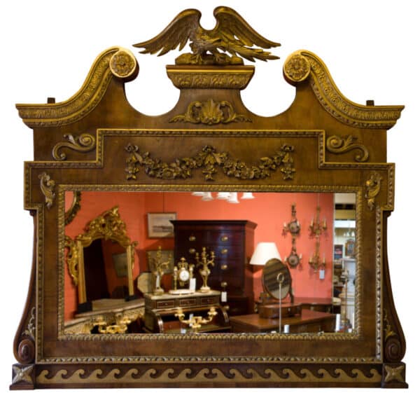 A large 19thCentury Overmantel Mirror Antique Mirrors 3