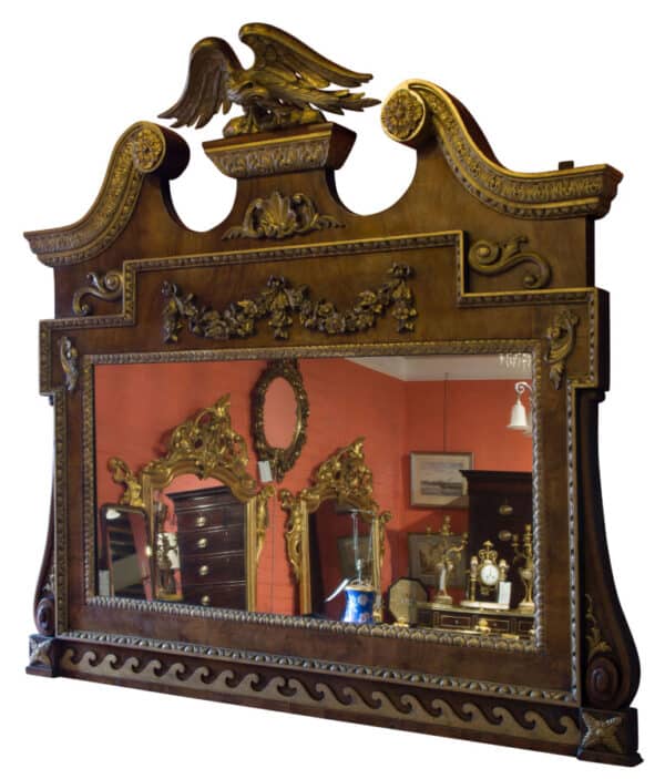 A large 19thCentury Overmantel Mirror Antique Mirrors 4