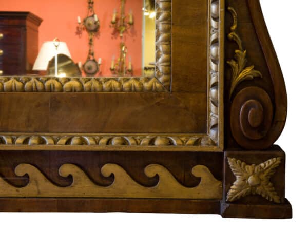 A large 19thCentury Overmantel Mirror - Image 5
