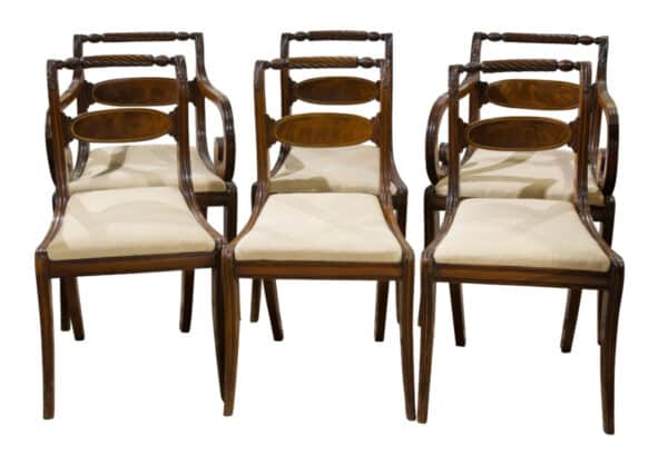 A set of Regency Mahogany Dining Chairs dining chairs Antique Chairs 3
