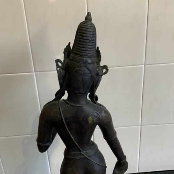 Indian bronze Deity figure 18th century - Image 10