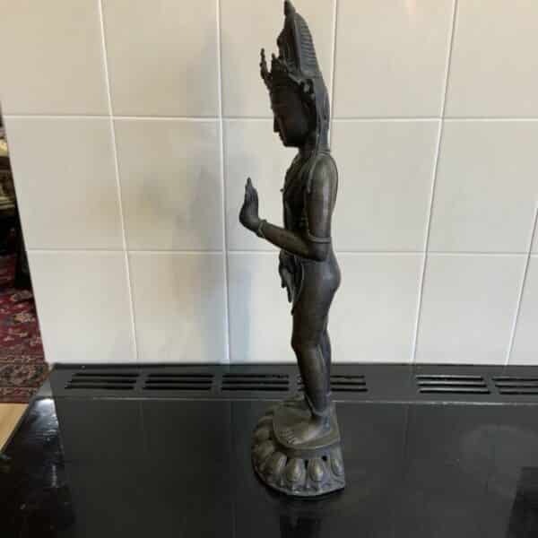 Indian bronze Deity figure 18th century - Image 5