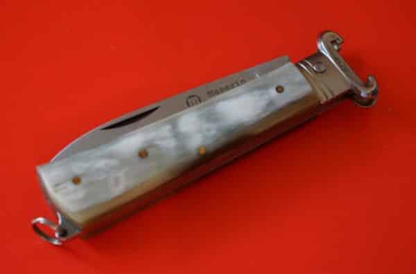 Maserin Rare Italian Stag Handle Folding Knife - Image 4