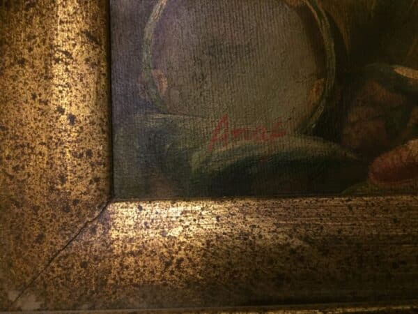 Hafia in gilt frame Antique Art 6