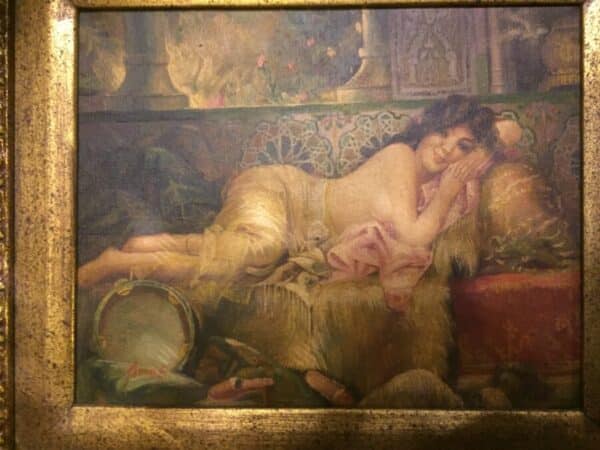 Hafia in gilt frame Antique Art 5