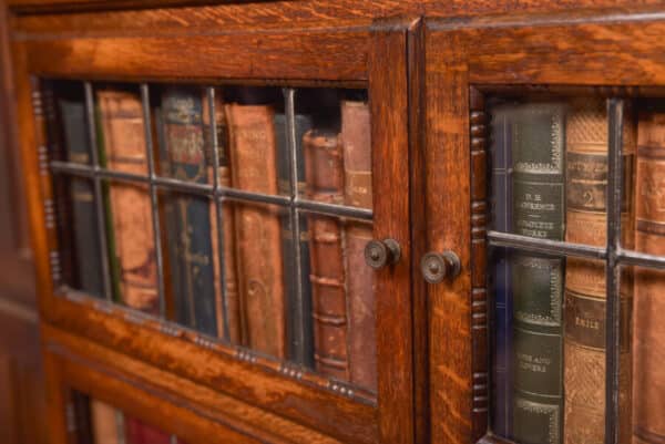 Minty Oak 5 Sectional Bookcase SAI2568 Minty of Oxford Bookcase Antique Bookcases 8