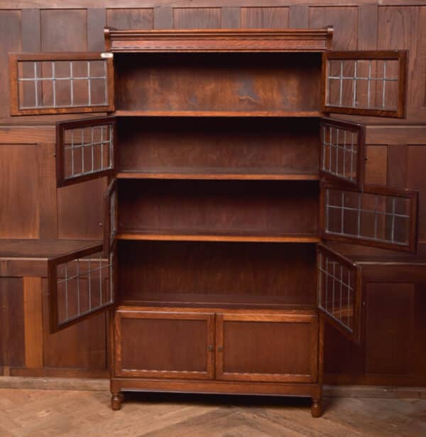 Minty Oak 5 Sectional Bookcase SAI2568 Minty of Oxford Bookcase Antique Bookcases 14