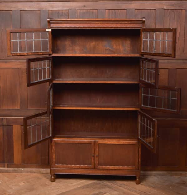 Minty Oak 5 Sectional Bookcase SAI2568 Minty of Oxford Bookcase Antique Bookcases 15