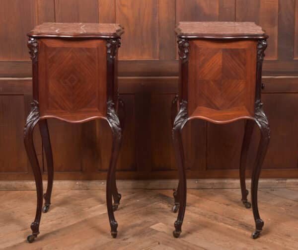 Pair Of French Marble Top Bedside Cabinets/ Pot Cupboards SAI2575 Antique Cabinets 10