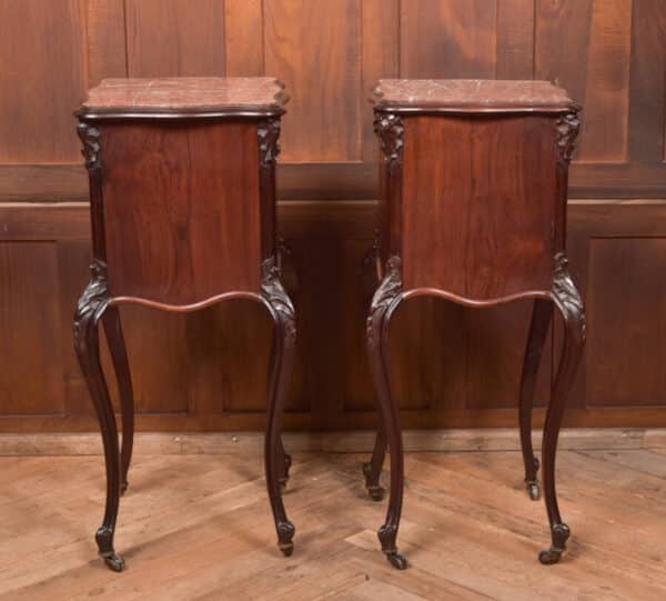 Pair Of French Marble Top Bedside Cabinets/ Pot Cupboards SAI2575 Antique Cabinets 9