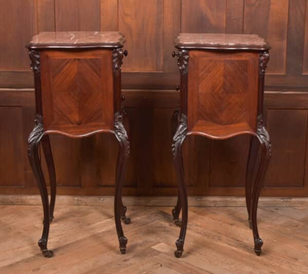 Pair Of French Marble Top Bedside Cabinets/ Pot Cupboards SAI2575 Antique Cabinets 8