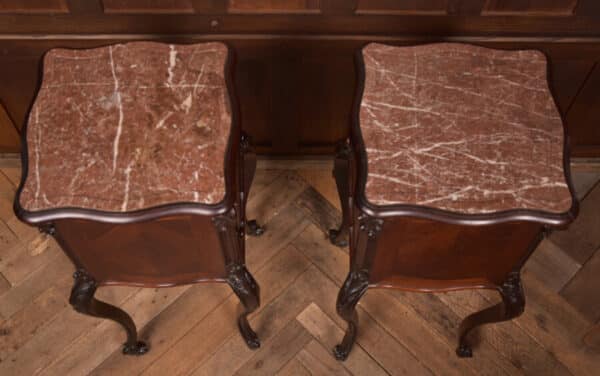 Pair Of French Marble Top Bedside Cabinets/ Pot Cupboards SAI2575 Antique Cabinets 5