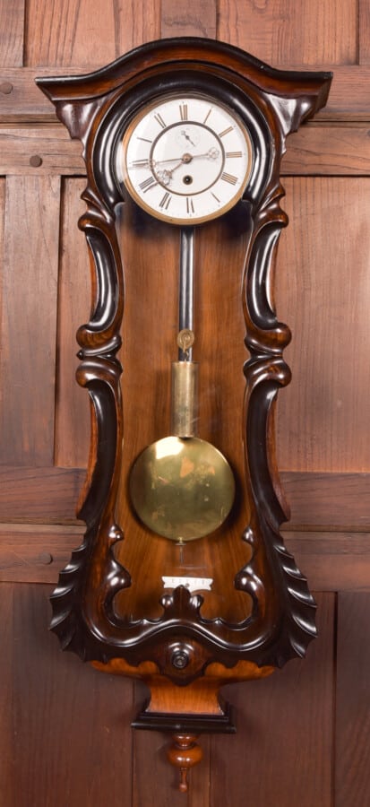 Victorian Vienna Wall Clock Antique