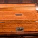 Military Campaign Camphor Wood Roll Top Writing Slope SAI1893 Antique Boxes