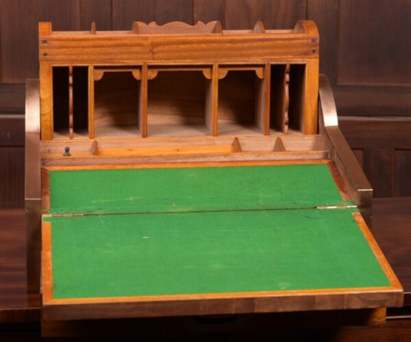 Military Campaign Camphor Wood Roll Top Writing Slope SAI1893 - Image 13
