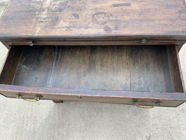Brush Slide Georgian Mahogany Chest Of Drawers - Image 9