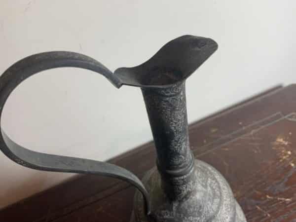 Persian Silver Ewer stunning work - Image 5