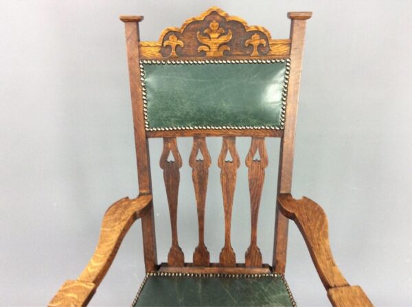 Arts and Crafts Armchair Arts and Crafts Antique Chairs 4