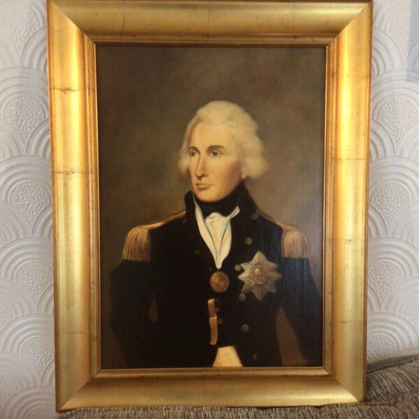 Admiral Lord Nelson After Lemuel Francis Abbott Oil Portrait Painting Naval Officer Battle Of Trafalgar Antique Art 4