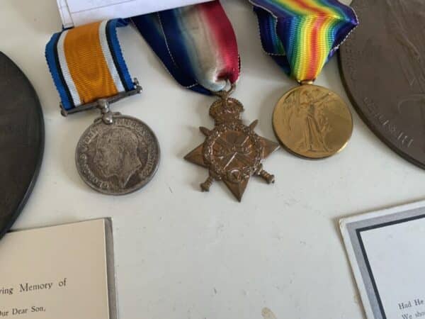 1WW medals Group to two Brothers and Brother in-law Antique Collectibles 13