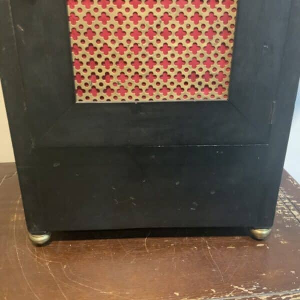 Bracket clock on eight bells ebonized case. - Image 15