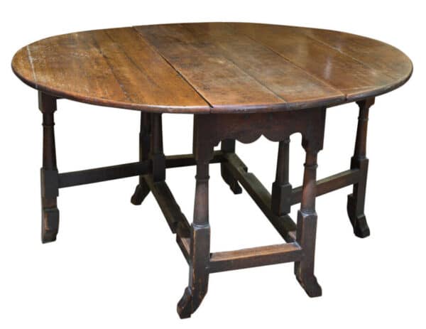 17thc oak gateleg table circa 1680 - Image 2