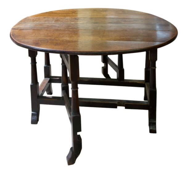 17thc oak gateleg table circa 1680 - Image 6