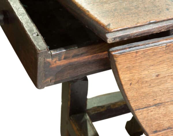 17thc oak gateleg table circa 1680 Antique Furniture 5