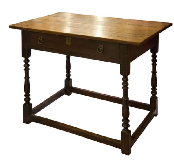 18thc oak side table Antique Furniture 3
