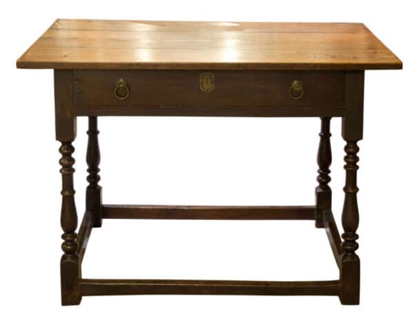 18thc oak side table Antique Furniture 9