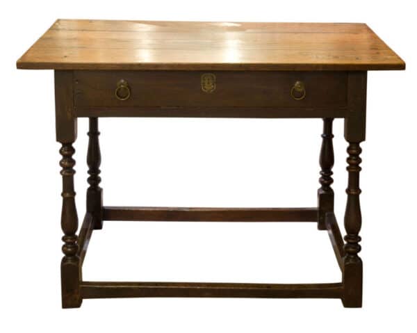 18thc oak side table - Image 7