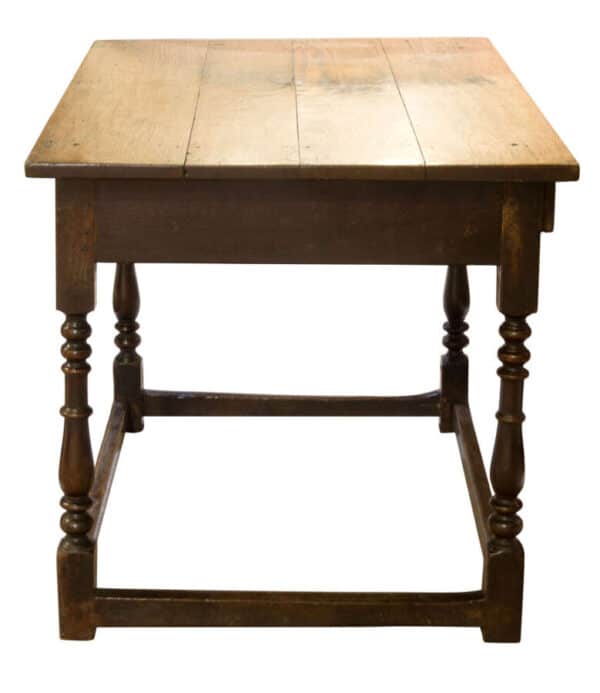 18thc oak side table - Image 6